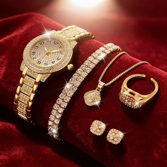 Elegant Gold Quartz Watch