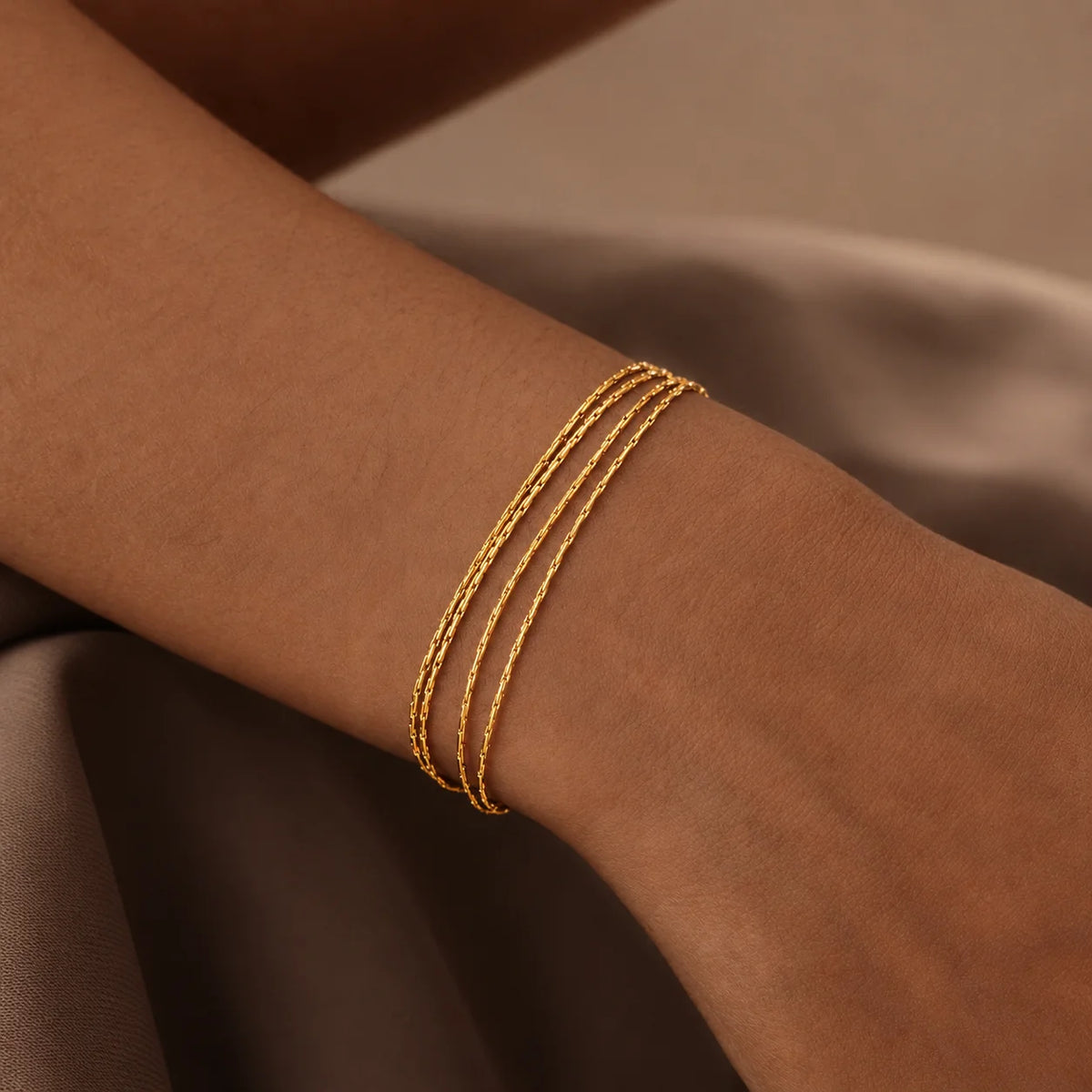 Adjustable Thin Chain Bracelet