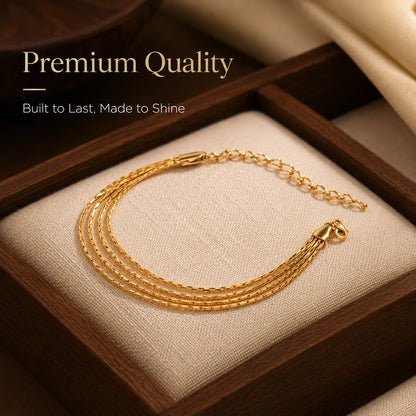 Adjustable Thin Chain Bracelet