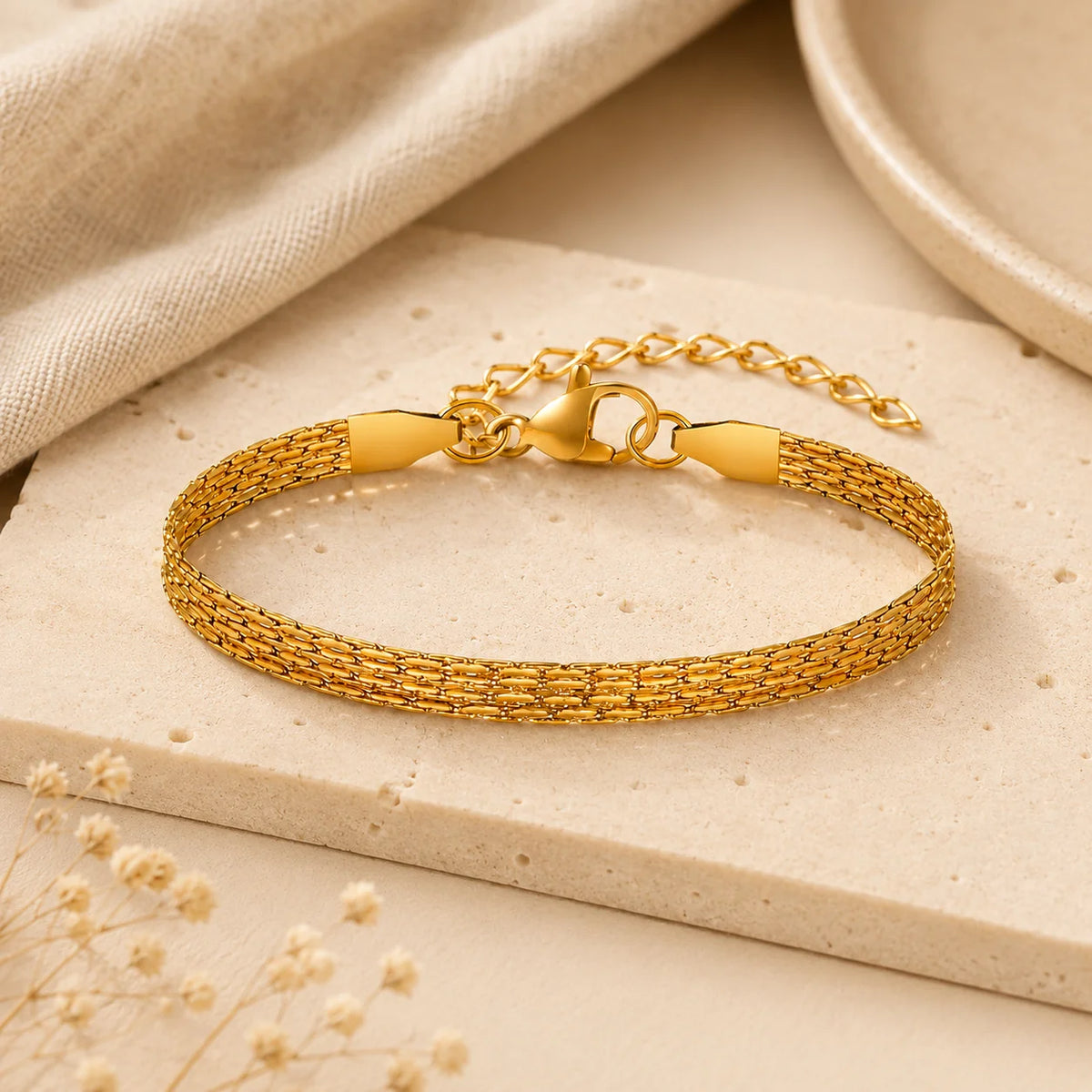 Adjustable Thin Chain Bracelet
