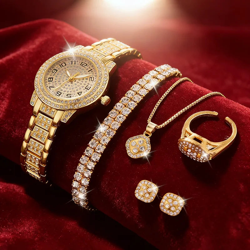Elegant Gold Quartz Watch