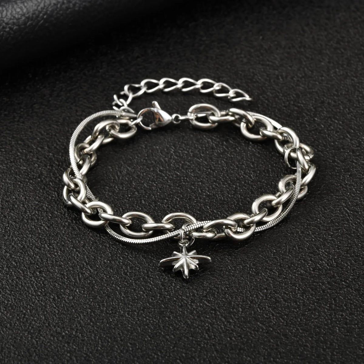 Minimalist Layered Chain Bracelet