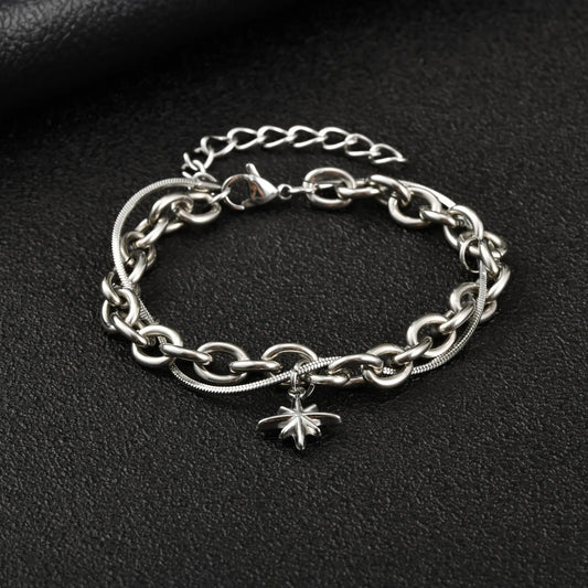 Minimalist Layered Chain Bracelet