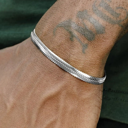Minimalist Steel Chain Bracelet