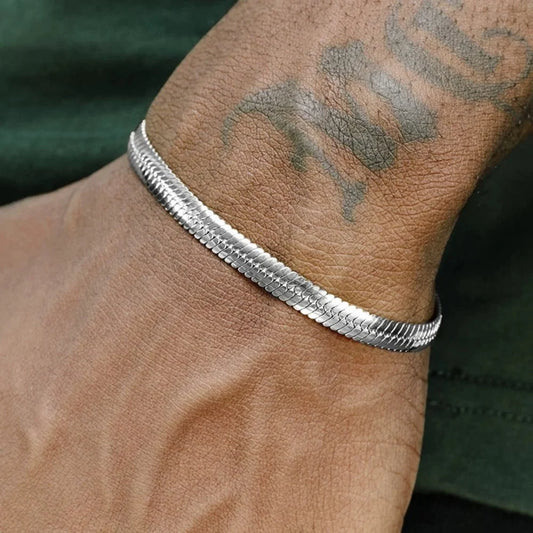 Minimalist Steel Chain Bracelet