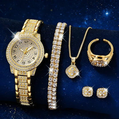Elegant Gold Quartz Watch