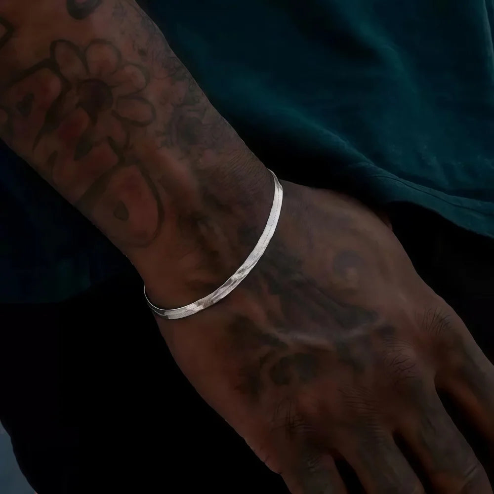 Minimalist Steel Chain Bracelet