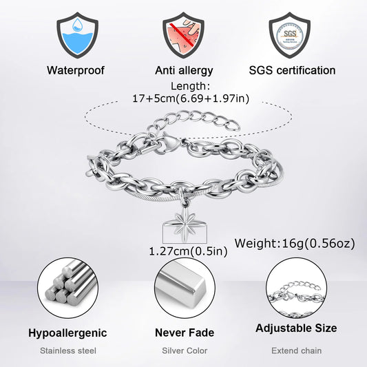 Minimalist Layered Chain Bracelet