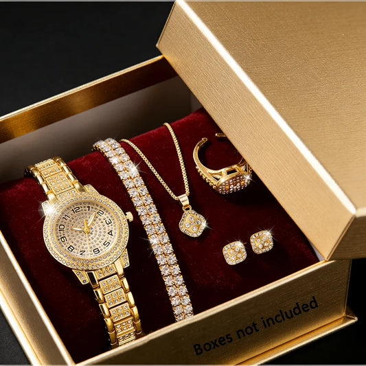 Elegant Gold Quartz Watch